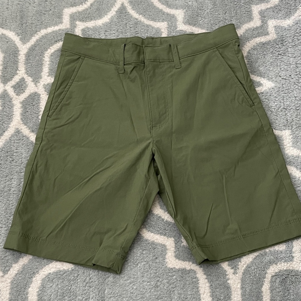 Crewcuts Olive Green Flat-Front Shorts